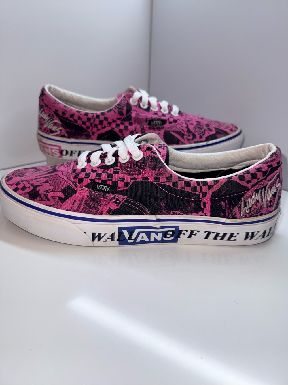 Vans Off The Wall "Lady Vans" Era Sneakers – Azalea Pink/Black W9.5/M8💗🛹